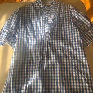 Stylish Blue Gingham Shirt